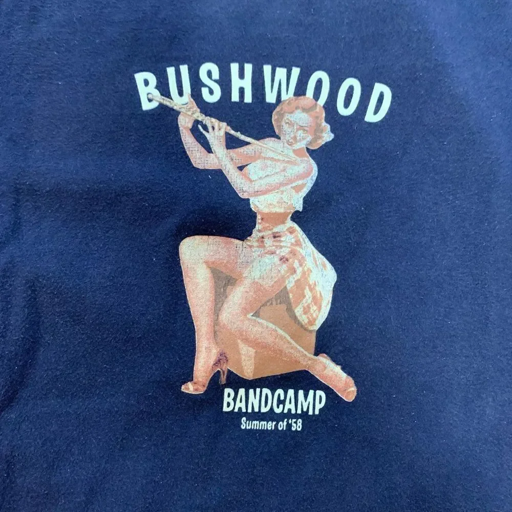 Bushwood Bandcamp Retro Graphic T-Shirt VTG 90s GUESS (See Full Description) - Picture 2 of 2